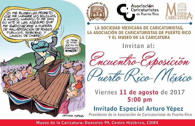 Humor gráfico  de   México -Puerto Rico en Museo de la Caricatura ¡ 