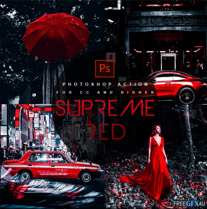 Graphicriver - Supreme Red Premium Photoshop Action Supreme Red Premium Photoshop Action