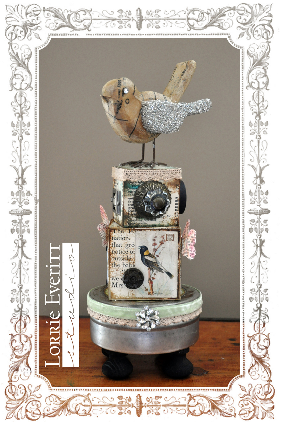 Lorrie Everitt Studio mixed media sculpture
