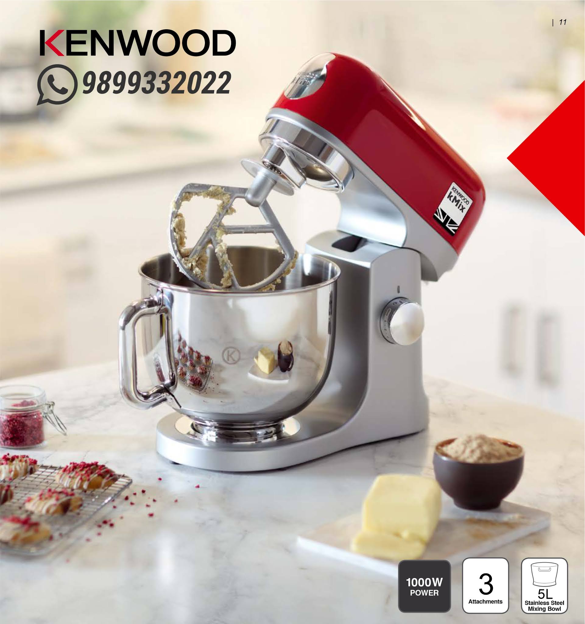 KENWOOD STAND MIXER CONTACT 91 9899332022 KMIX 750RD