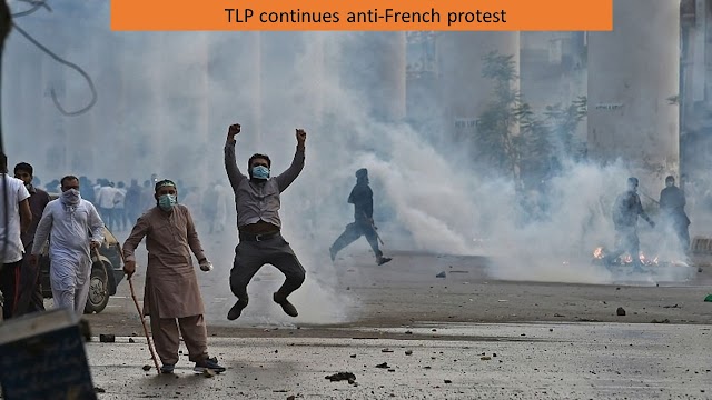 TLP Continues Anti-French Protest 
