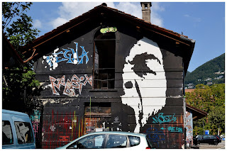 Graffiti w Lugano w Szwajcarii
