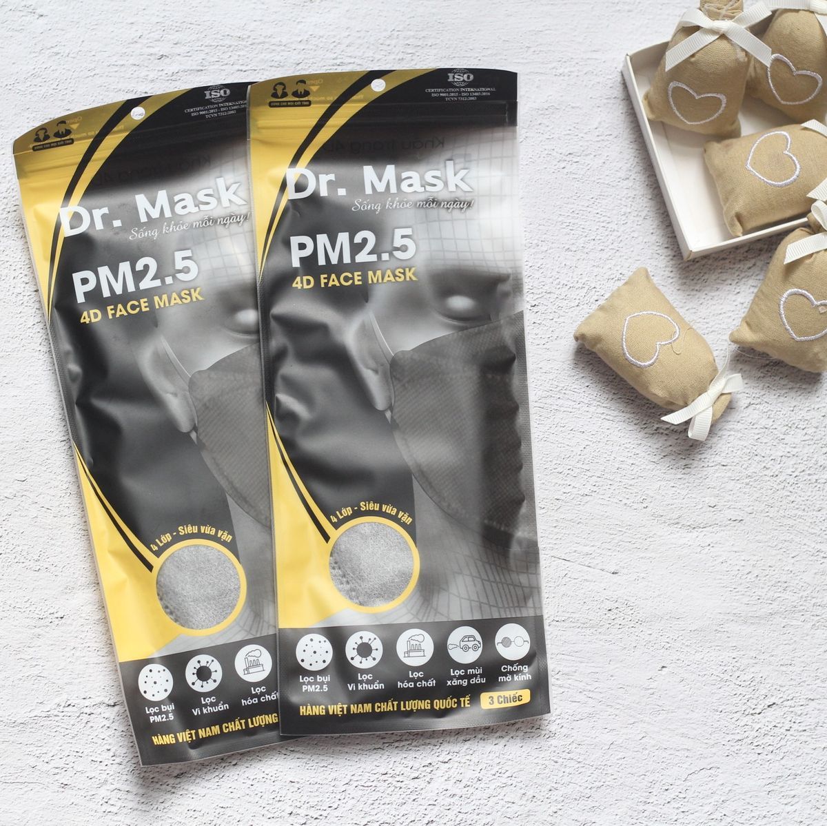 KHẨU TRANG 4DS3 (GÓI 3 CHIẾC) - DR.MASK - 50 GÓI/THÙNG