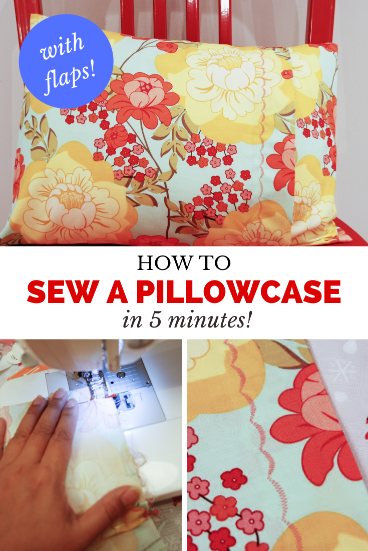How To Sew A Pillowcase In 5 Minutes Rambling Renovators