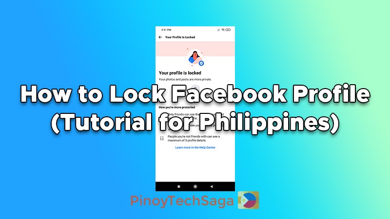 How to Lock Facebook Profile (Tutorial for Philippines) | PinoyTechSaga
