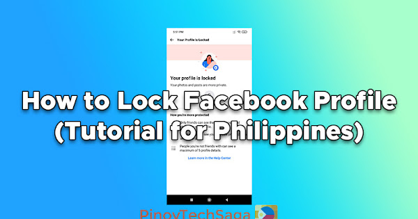 How to Lock Facebook Profile (Tutorial for Philippines) | PinoyTechSaga