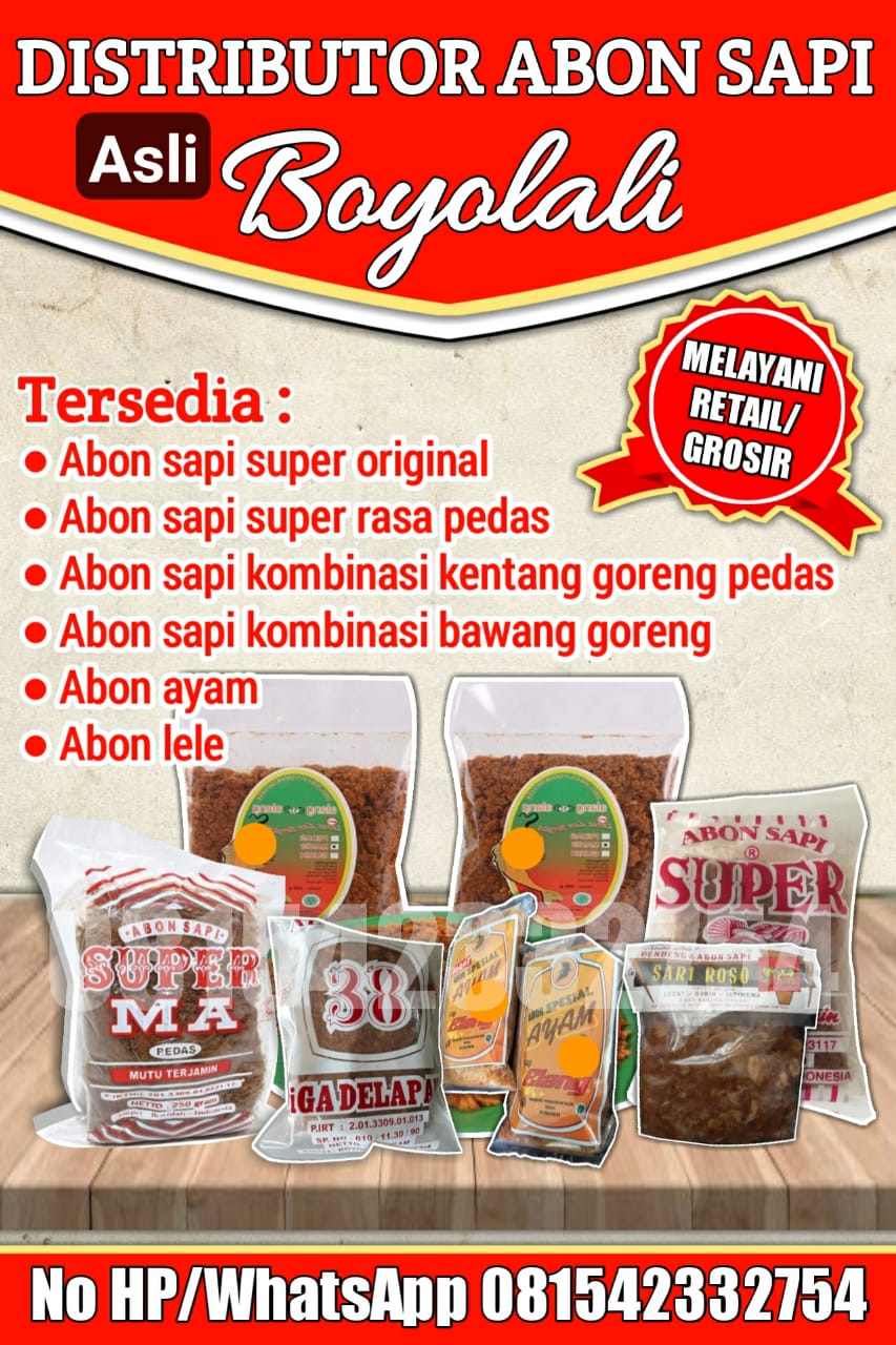 PUSAT GROSIR ABON SAPI CAP GAJAH INGGIL BOYOLALI jual abon sapi cap