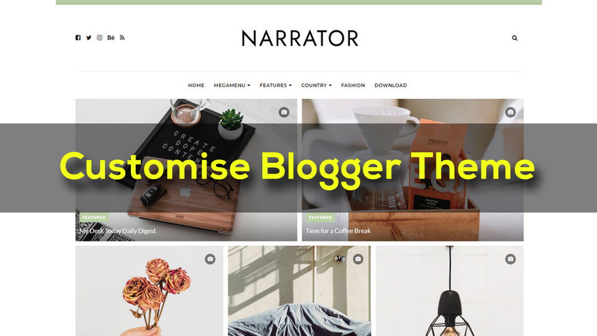 how to customize blogger template