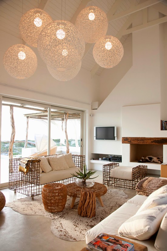 Safari Fusion blog | Light the way [part 2] | Round string ball lighting in a South Africa beach house