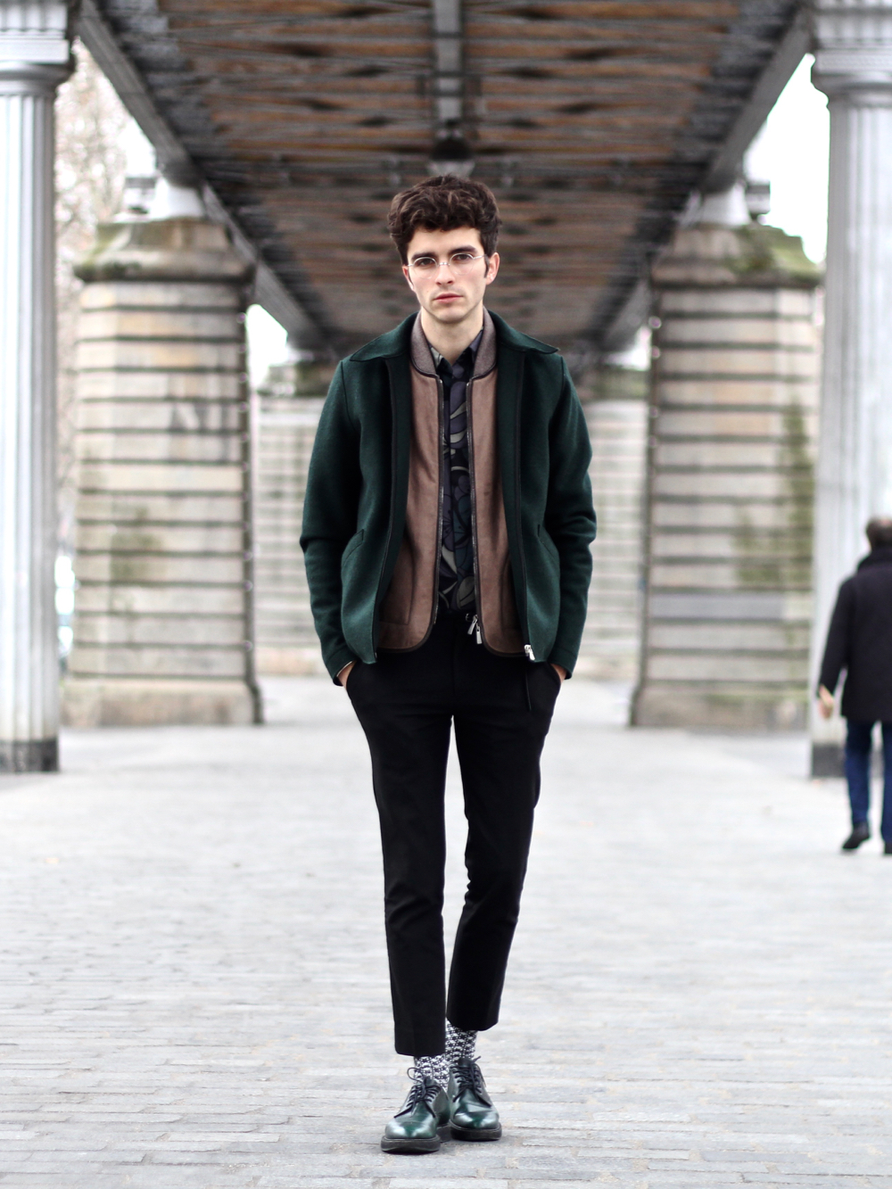 Blog-mode-style-homme-masculin-made-in-france-lunettes-vue-haut-de-gamme-gouv-au-gouverneur-audigier-argent-rondes-harris-wharf-london-jacket-marni-chemise-fleurs-churchs-leyton-bordeaux - 3