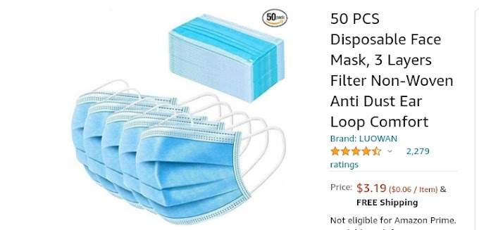 On Sale 50 ct Disposable Face mask
