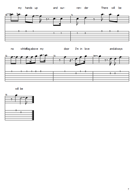 White Flag Tabs Dido - How To Play Dido - White Flag On Guitar Tabs & S...