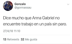 Dice mucho que Anna Gabriel no encuentre trabajo en un país sin paro