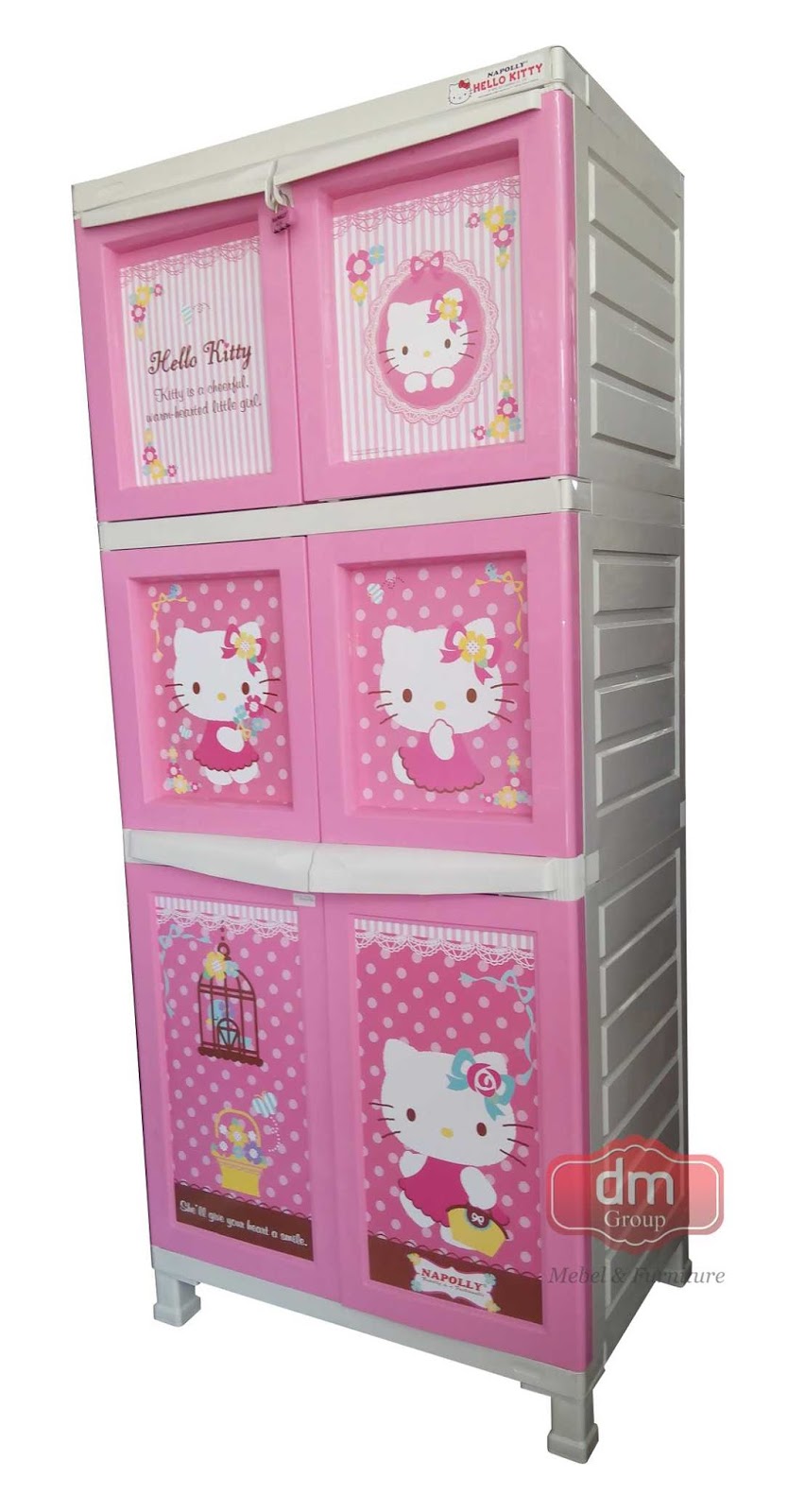 Lemari Plastik  Hello  Kitty  NAPOLLY Rp 650 000 DM MEBEL 