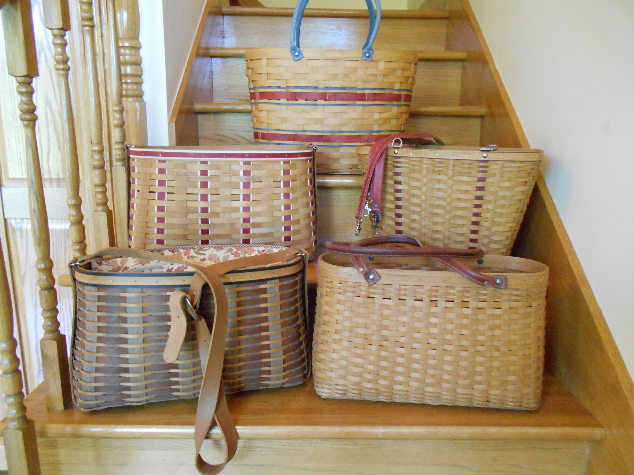 LovingLongablogger Longaberger Travel 4 Boardwalk and other Tote Baskets