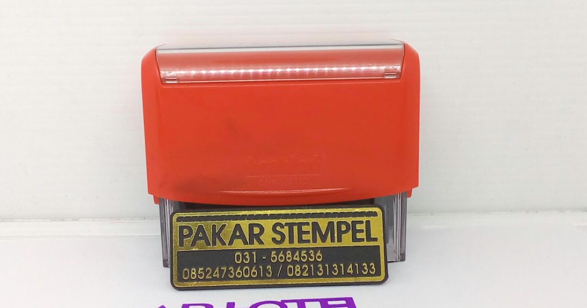 pakar stempel stempel trodat gramedia