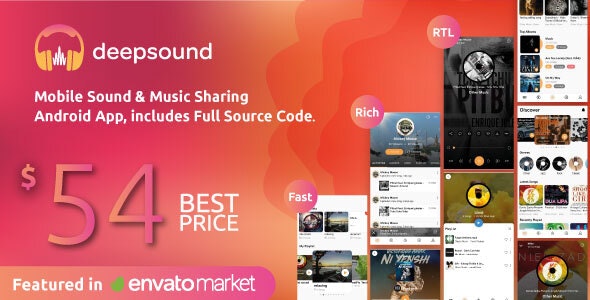 DeepSound Android v1.8 - Mobile Sound & Music Sharing Platform Mobile Android Application DeepSound Android v1.8 - Mobile Sound & Music Sharing Platform Mobile Android Application