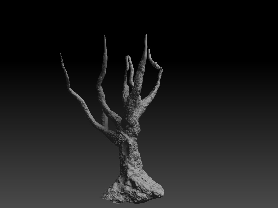 Game Assets Development: Assignment 11 A Tree Model created from zspheres