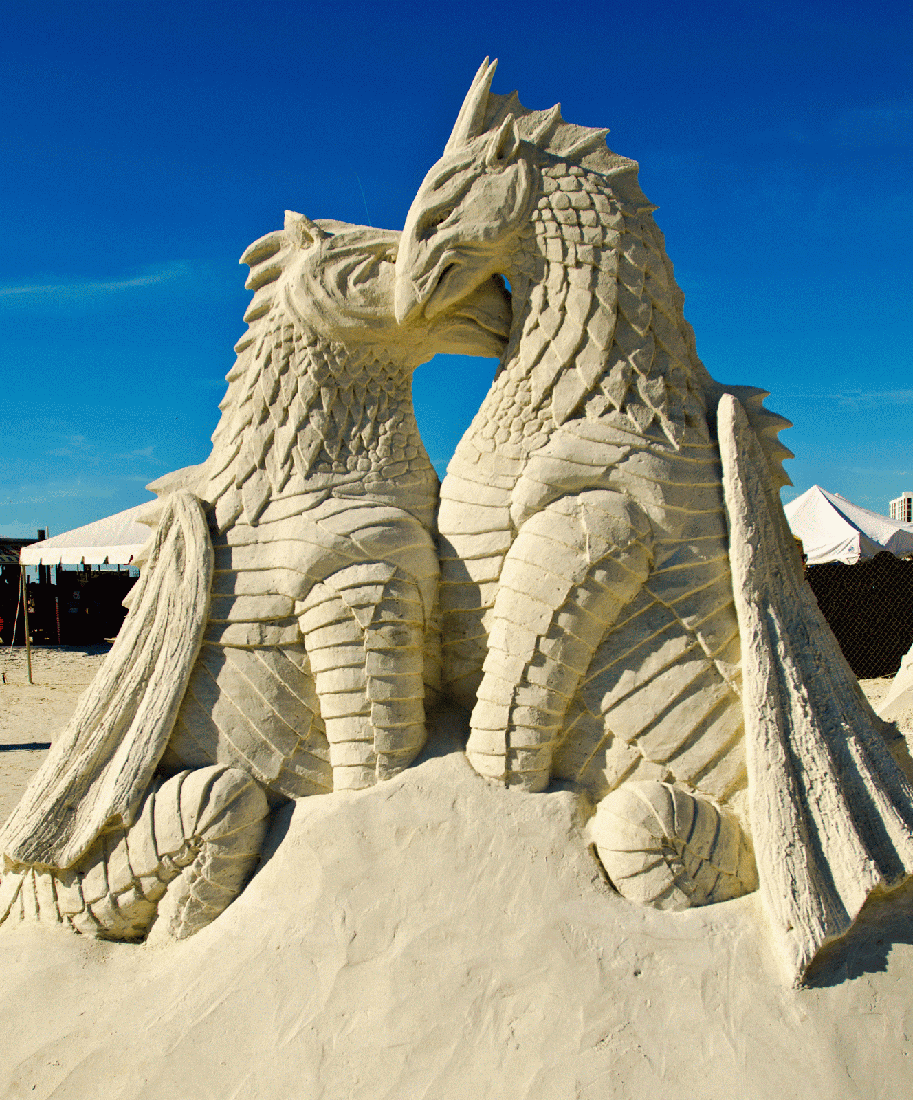 Journeys With Judy Sand Sculptures at Fort Myers Beach FL