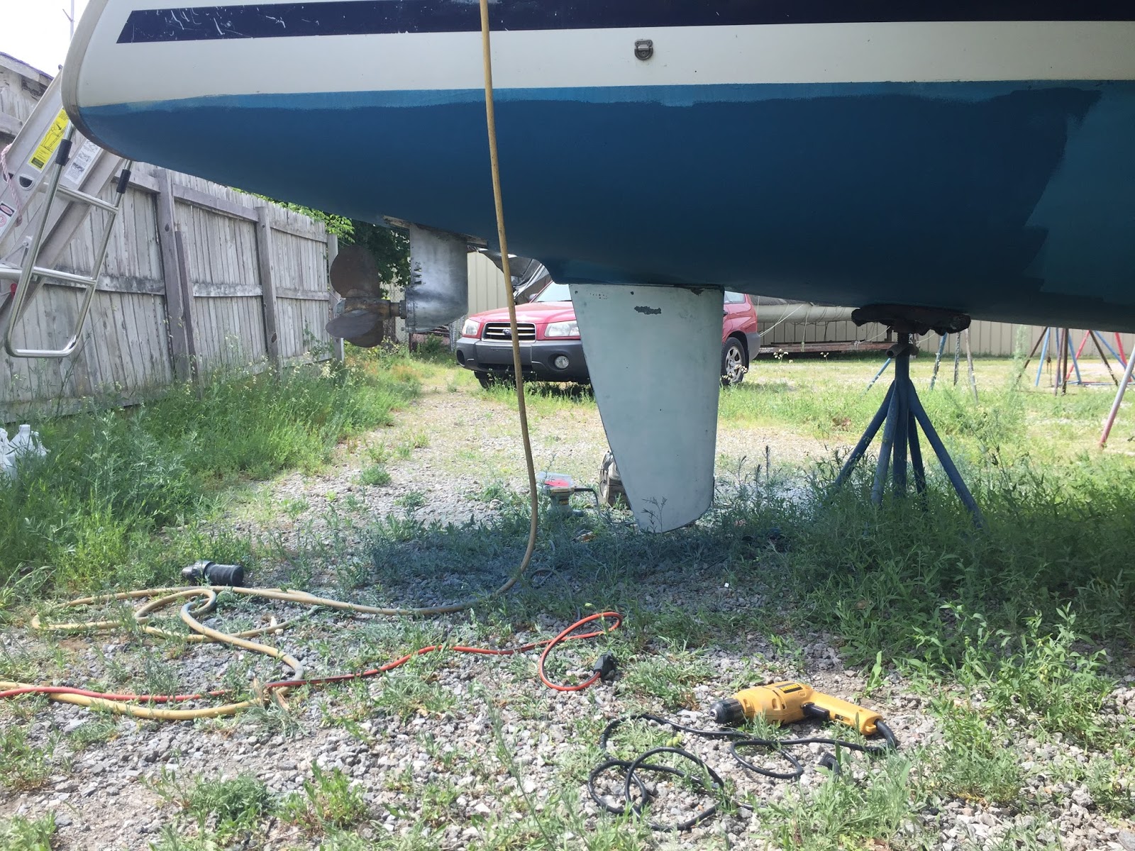 Hobo Sailor Rudder Repair