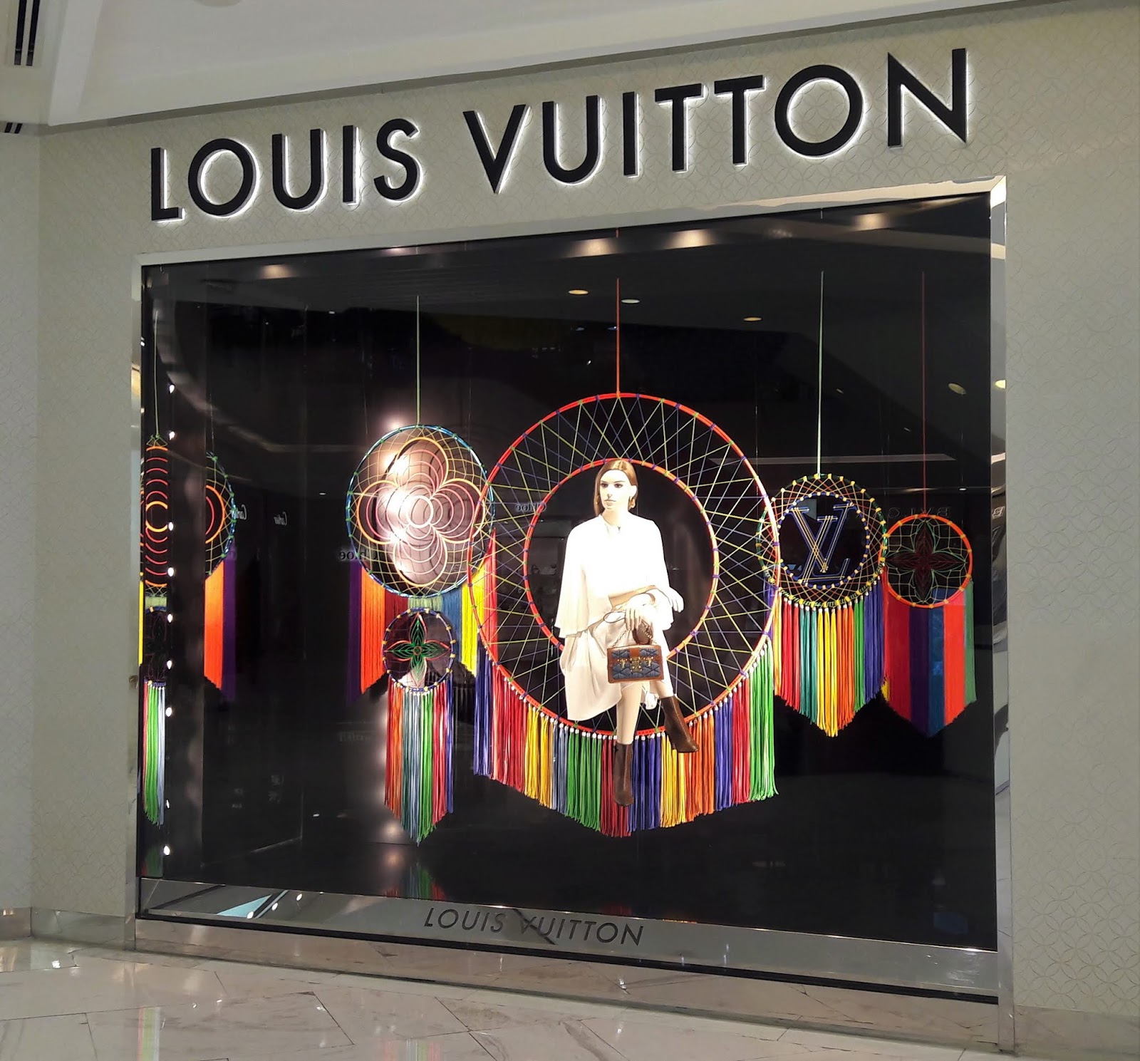 LOUIS VUITTON window display In Emporium Bangkok Thailand