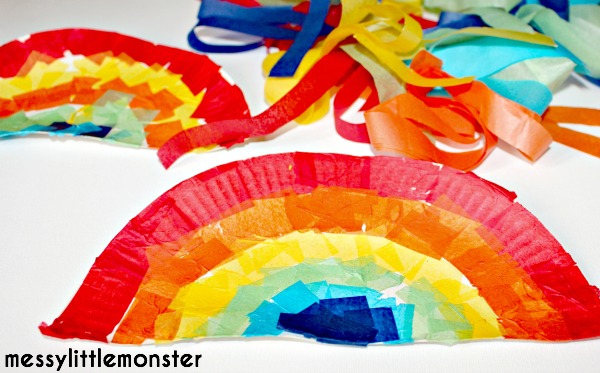 Paper Strip Rainbow Craft - Little Ladoo