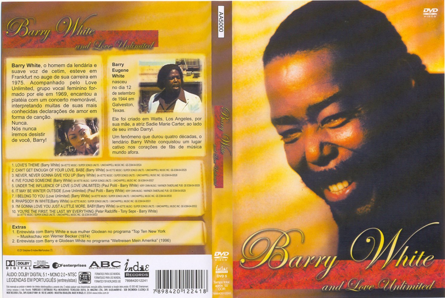 DVDMANIA: BARRY WHITE / BARRY WHITE AND LOVE UNLIMITED