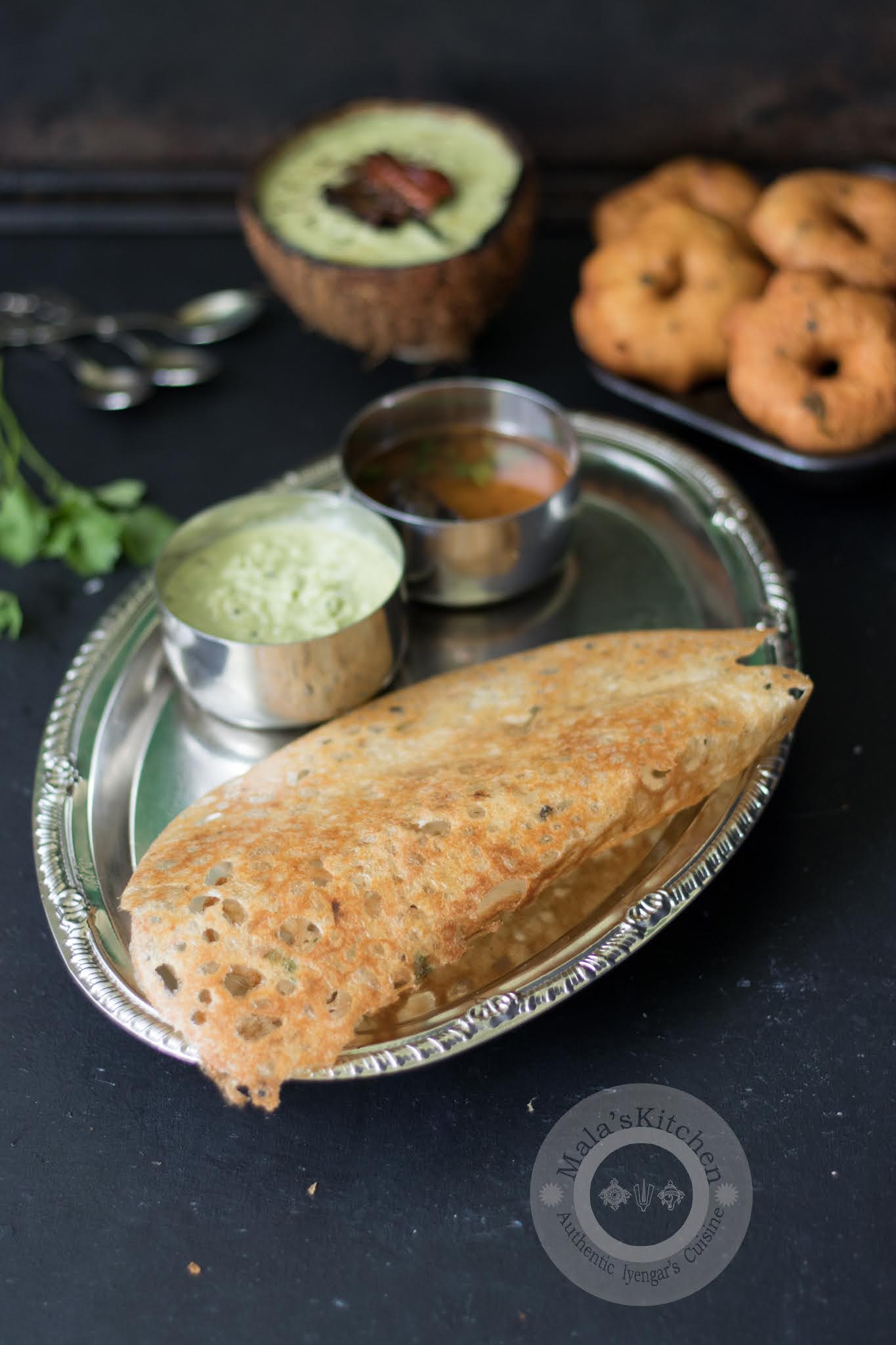 Onion Rava Dosa MalasKitchen