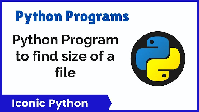 Python Program to find size of a file