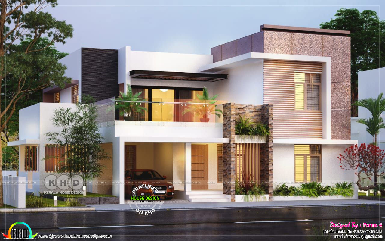 Box Type 4 Bedroom House With Cost Of 30 Lakhs Kerala