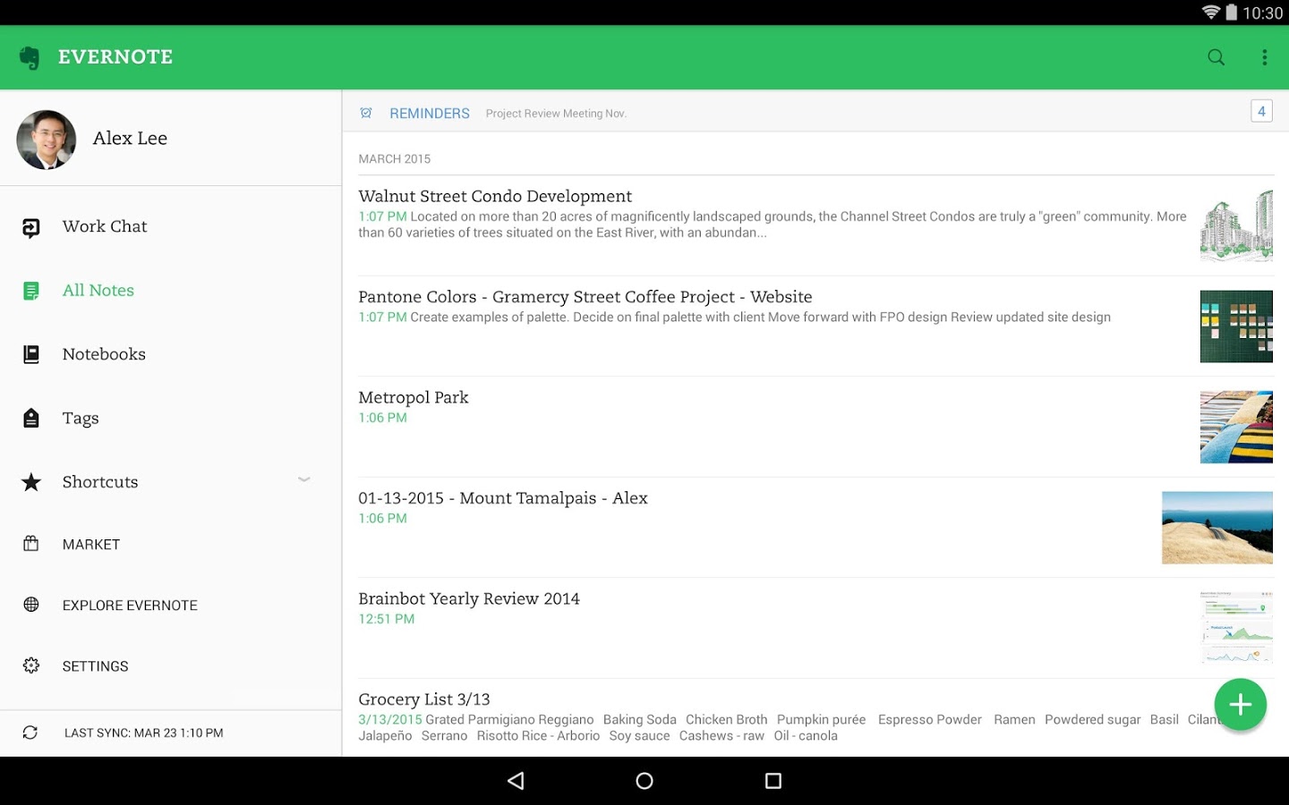 EverNote for Android