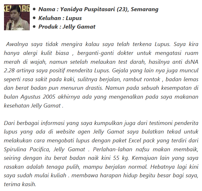 Obat Lupus Herbal Paling Ampuh dan Manjur ~ Testimoni Konsumen Obat Lupus Herbal Paling Ampuh dan Manjur ~ Testimoni Konsumen