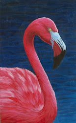 flamingo painting acrylic jeff last