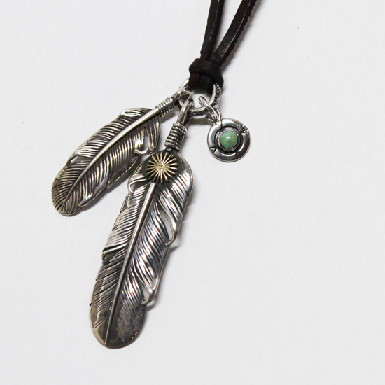 moto フェザーネックレス 金 本池秀夫 ゴローズ