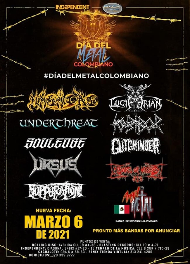 FESTIVAL Dia Del Metal Colombiano 2021 Zona Bogota DC Diversión y
