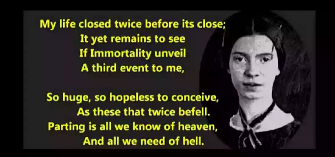 My Life Closed Twice Before Its Close Analysis My Life Closed Twice Before Its Close Analysis