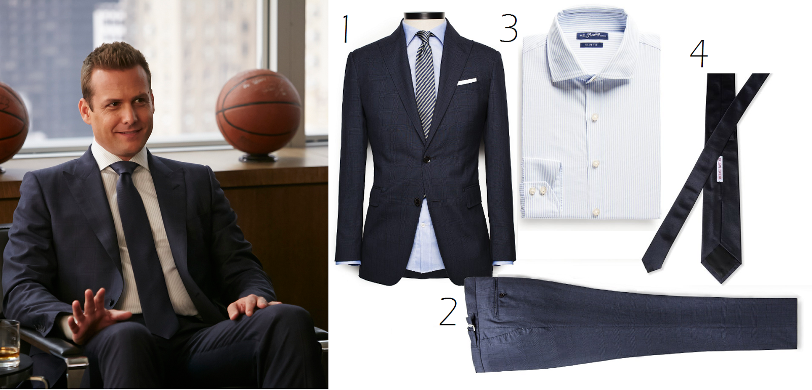 Looks por partes: Harvey Specter en Suits