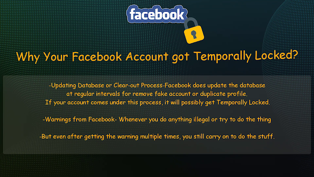 Facebook Temporarily Locked Solution 100% - Why Facebook got Temporarily Locked?