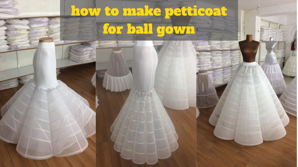 making a ball gown