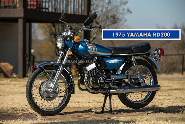 1975 Yamaha RD200 Standard bike blue