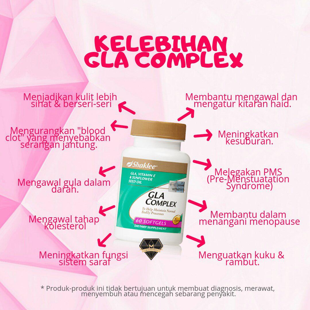 GLA Complex Shaklee Keistimewaan, Kebaikan, Kelebihan, Manfaat Dan