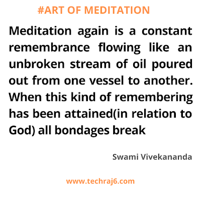 Art of meditation quotes by Swami Vivekananda