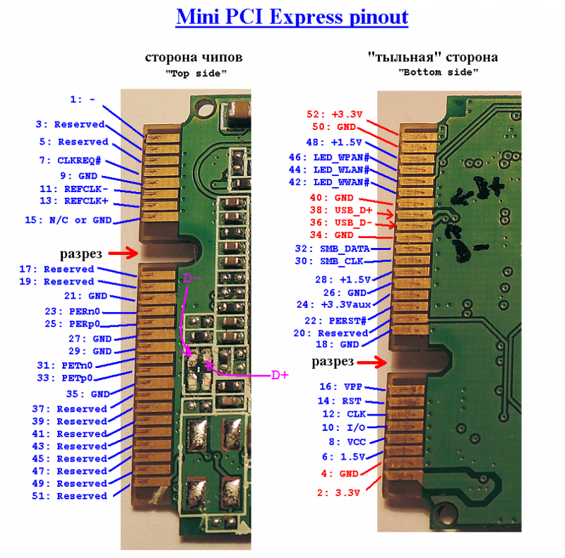 Pci Express Mini Card Mini Pcie Pinout Diagram Pinout vrogue.co