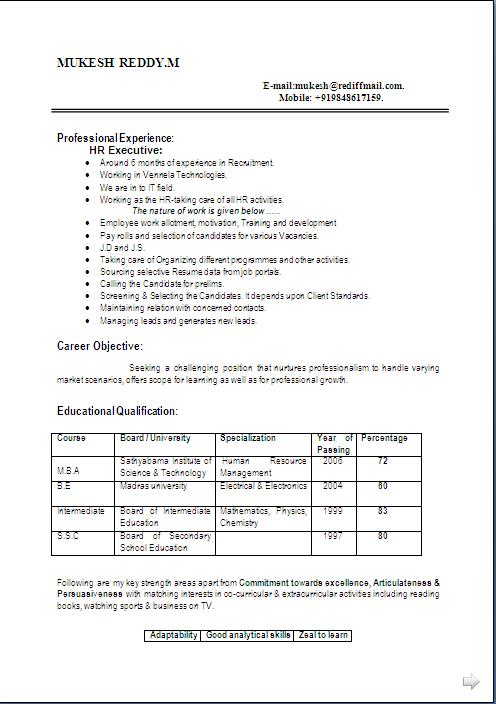 australian resume template free download