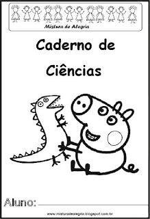 Capa caderno Capa caderno para ciências