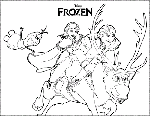 gambar frozen untuk mewarnai anak tk