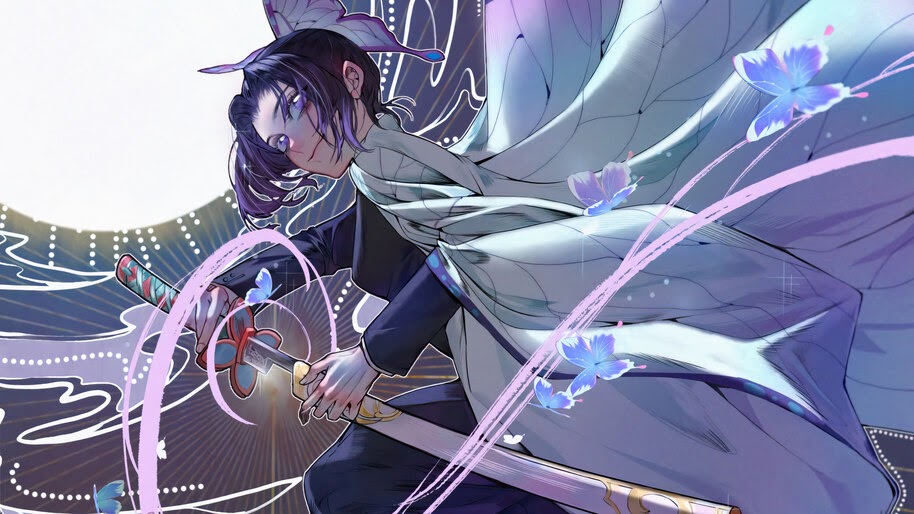 8.1001, Shinobu Kocho, Demon Slayer, Kimetsu no Yaiba, 4K Wallpaper