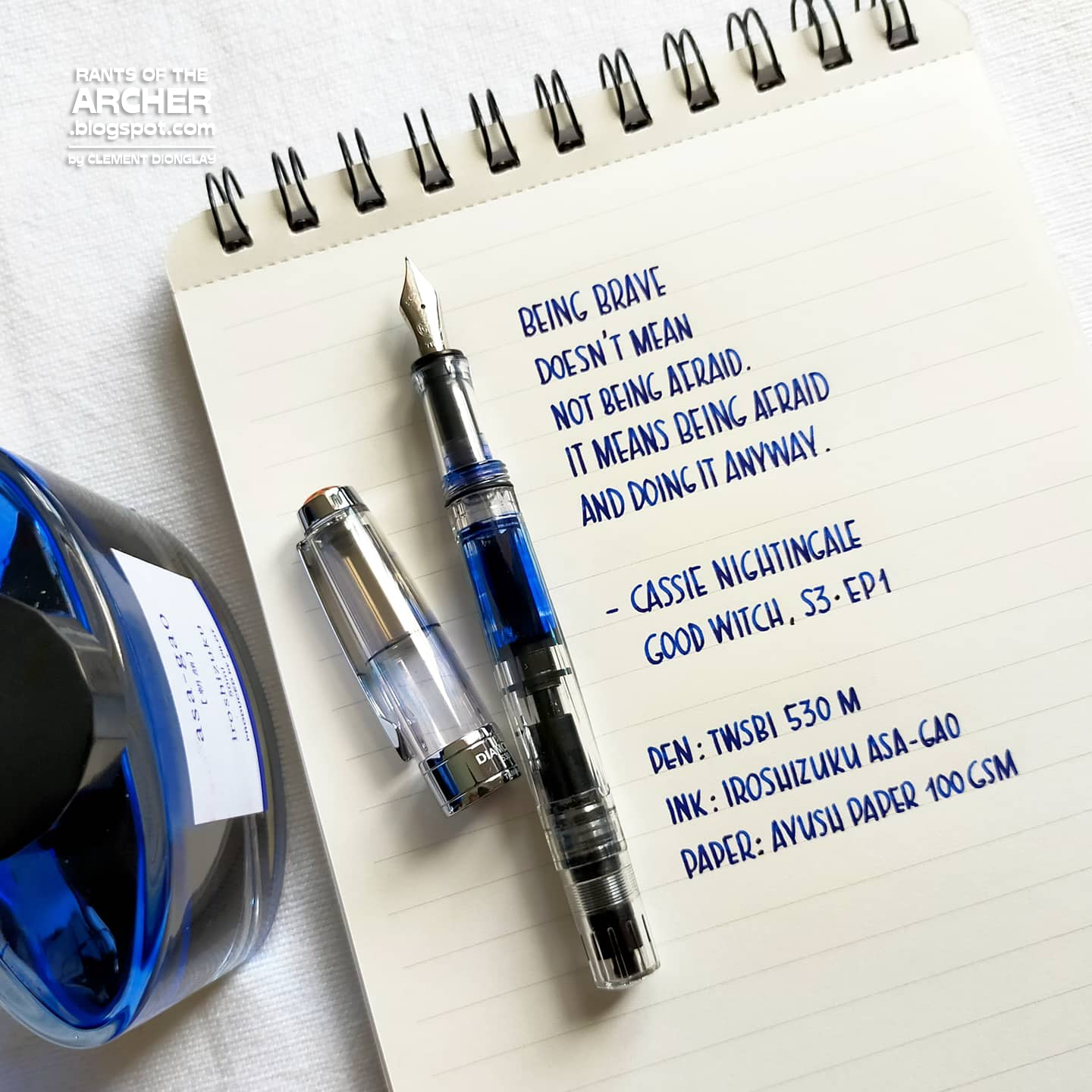 Notebook Review Ayush Paper Fountain Pen Books Rants of The Archer