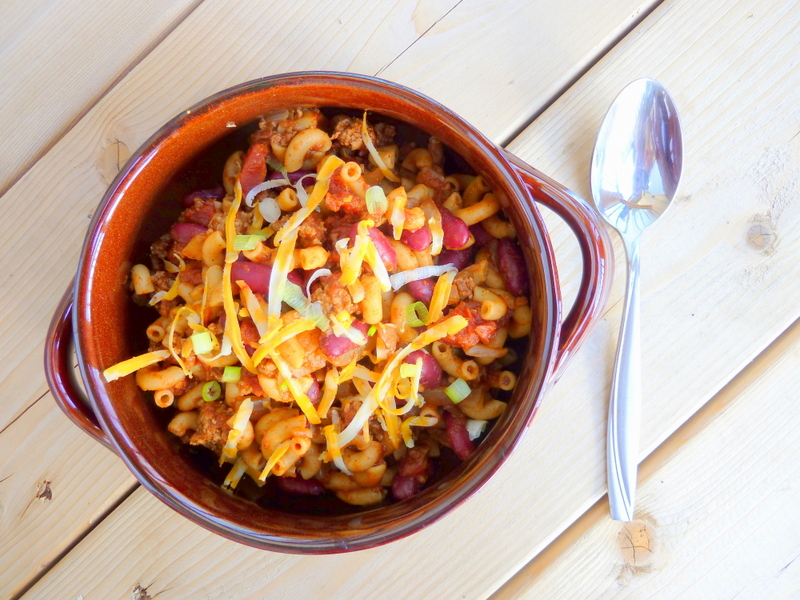 Cookin' Cowgirl Kidney Bean and Hamburger Pasta