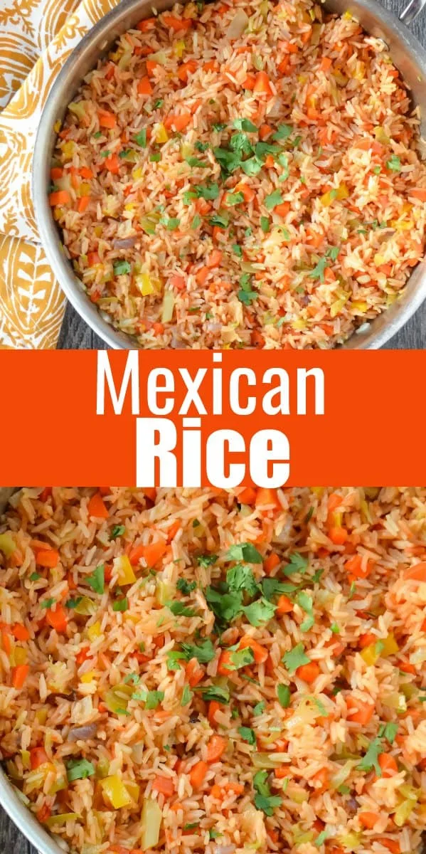 Easy to make Authentic Mexican Rice recipe like you find at your favorite Mexican Restaurant from Serena Bakes Simply From Scratch.